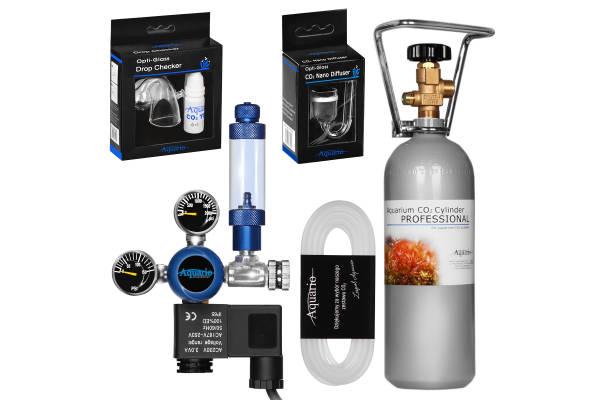 Aquario CO2Anlage, Professional - CO2 Set mit einer 2l Flasche
