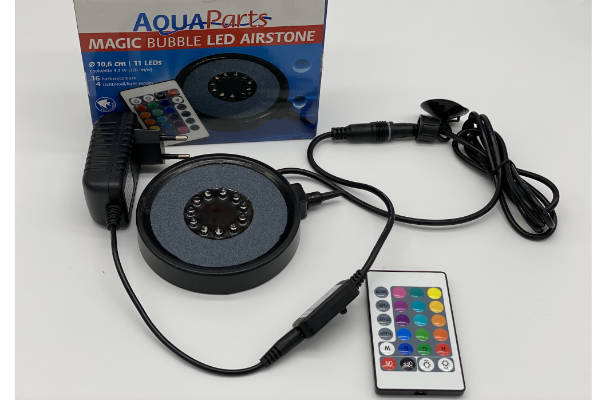 Magic Bubble Ausströmerstein mit LED Ring – Bild 2