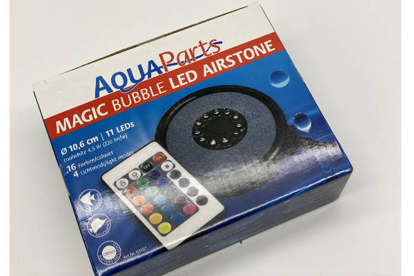 Magic Bubble Ausströmerstein mit LED Ring