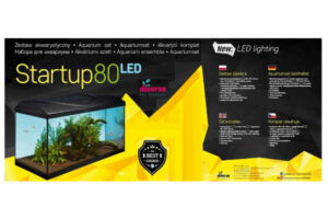 STARTUP Aquarium Set 80cm 112L 17W LED - schwarz