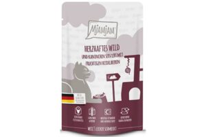 MjAMjAM - Quetschie herzhaftes Wild & Kaninchen mit fruchtigen Heidelbeeren